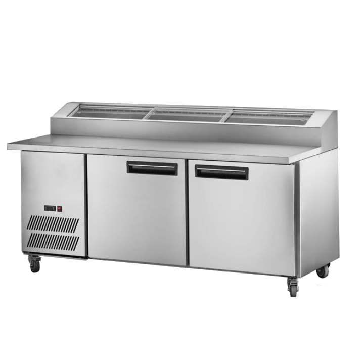 Pizza Prep Fridge 1800mm Storage Under