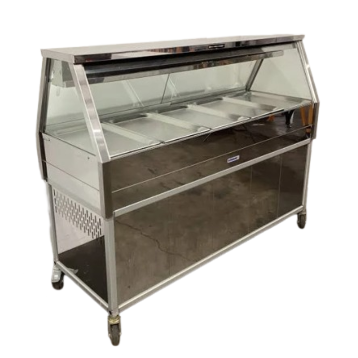 5 Module Cold Food Angled Glass Display Fridge